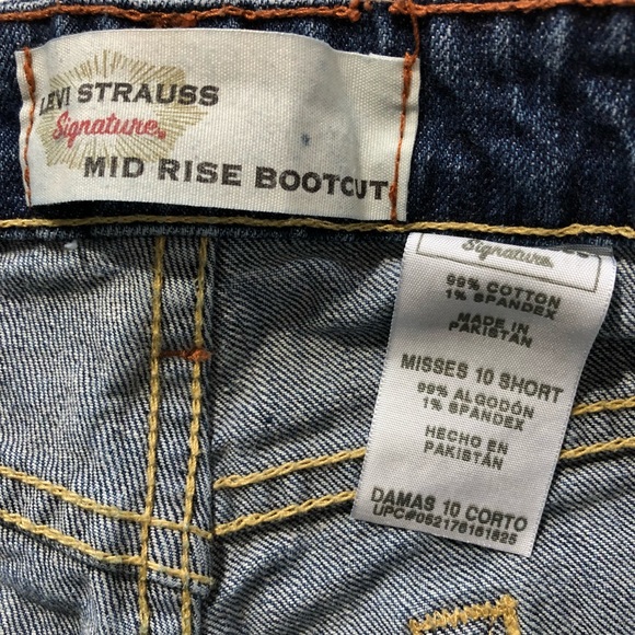 Levi Signature Mid Rise Stretch Boot Cut Jeans - Picture 5 of 8